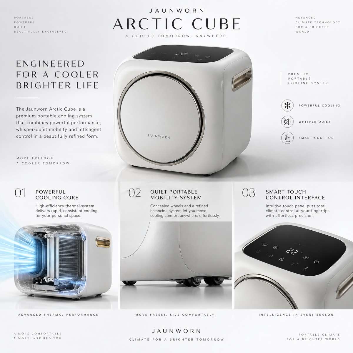 Jaunworn Arctic Cube™ | Premium Portable Cooling System