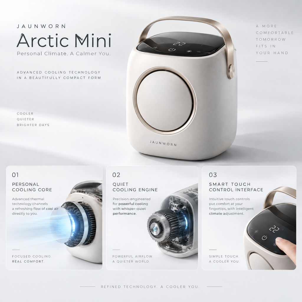 Jaunworn Arctic Mini™ Personal Cooling Sculpture